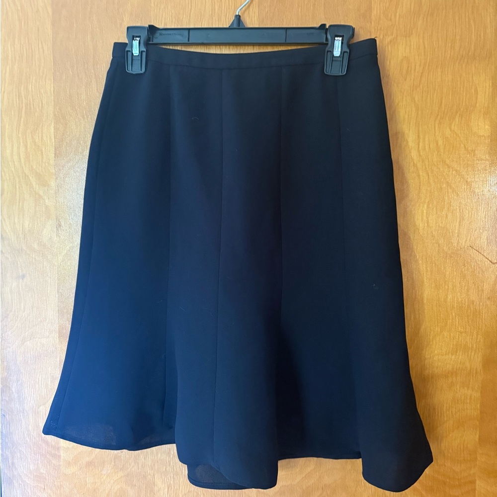 LOFT Black A-Line Skirt